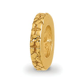 Sterling Silver Gold-plated Reflections Floral Spacer Bead